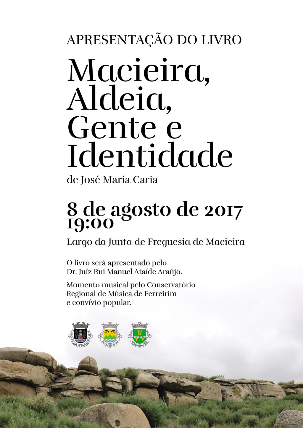 LIVRO “MACIEIRA, ALDEIA, GENTE E IDENTIDADE”, DA AUTORIA DE JOSÉ MARIA CARIA