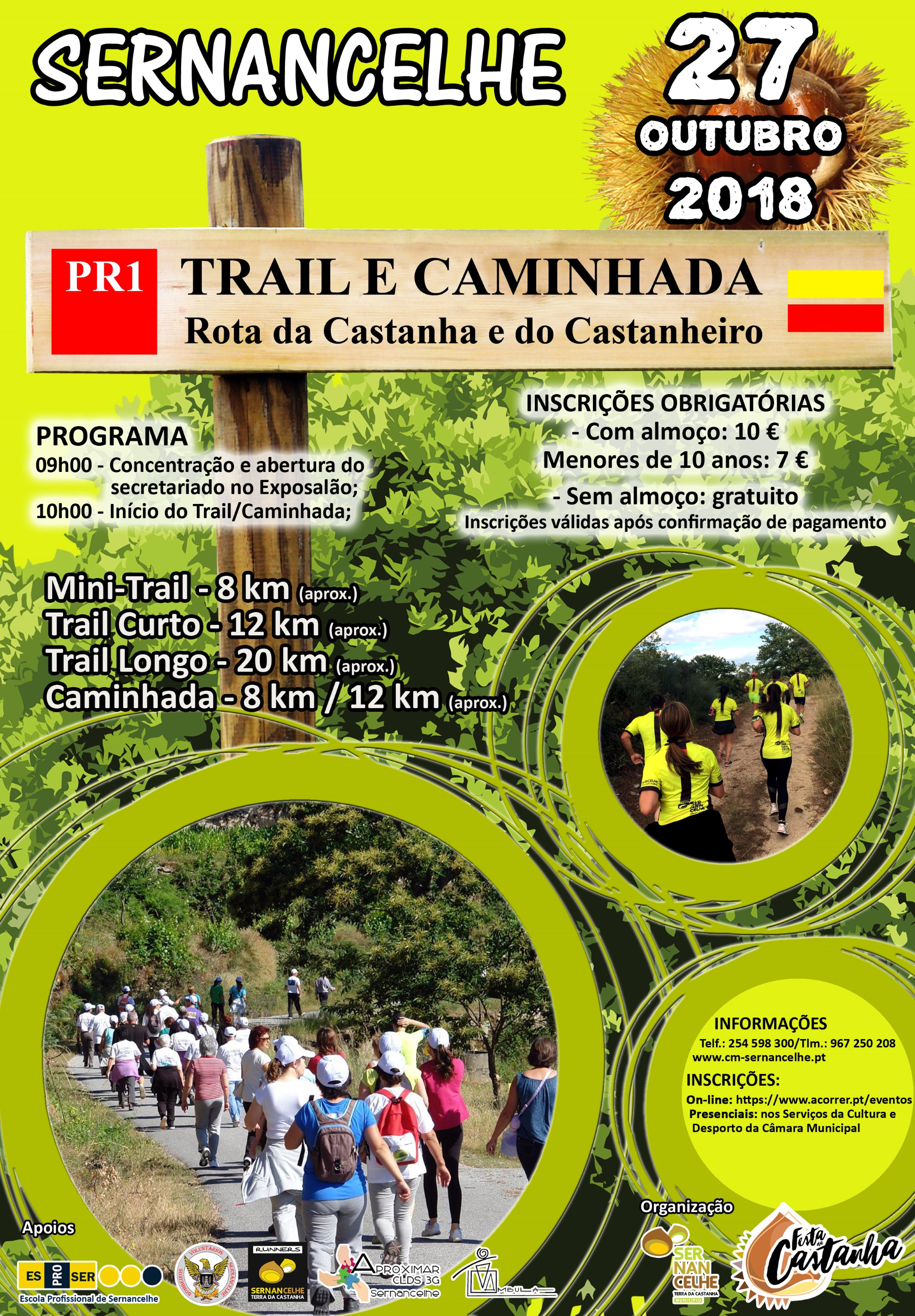 Cartaz Trail e Caminhada Rota da Castanha e do Castanheiro