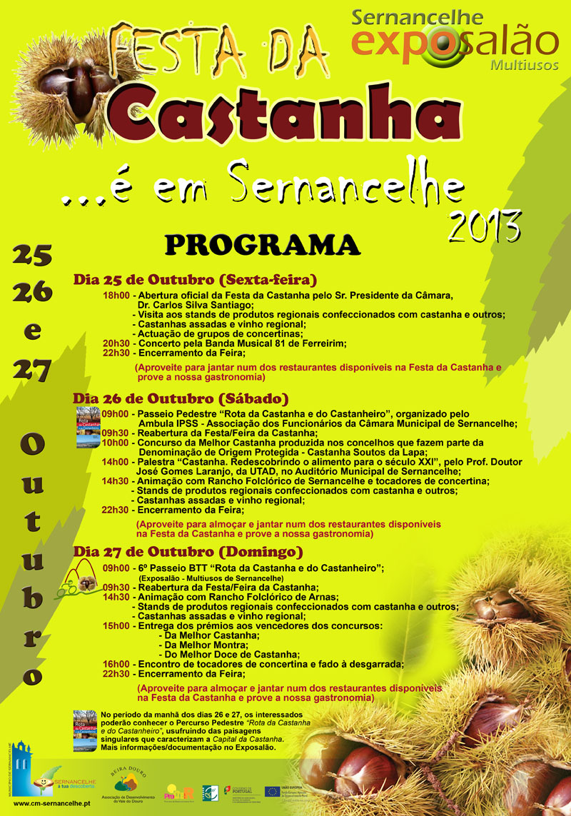 Festa da Castanha é em Sernancelhe