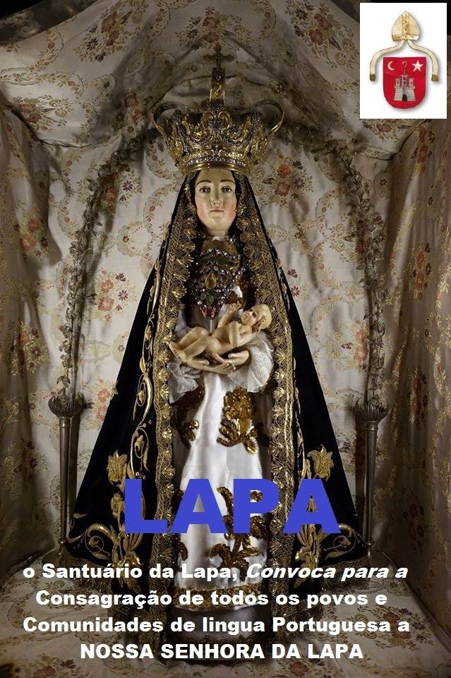 Santuário de Nossa Senhora da Lapa vai realizar consagração mundial pelas redes sociais no dia 15 de abril