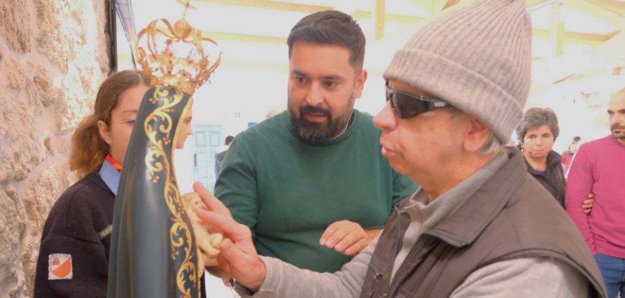 Visita dos Utentes da ACAPO à Sra da Lapa