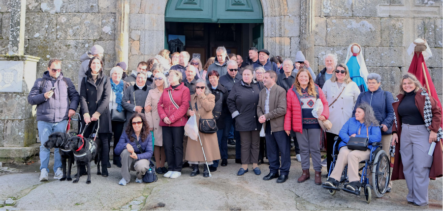 Visita dos Utentes da ACAPO à Sra da Lapa