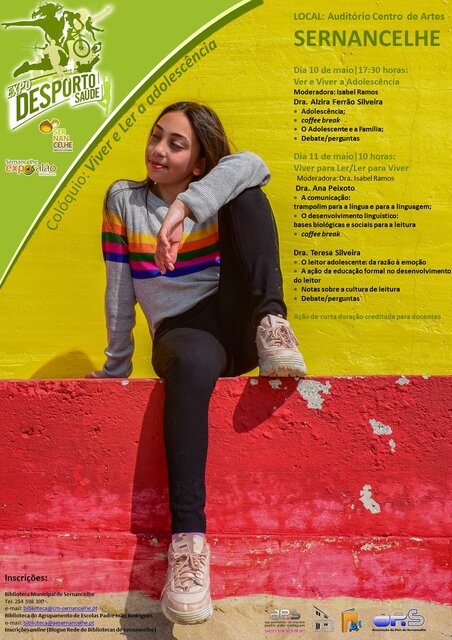 Cartaz Colóquio: Viver e Ler a Adolescência